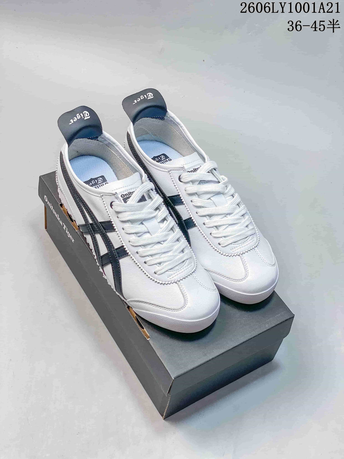 Onitsuka Tiger Mexico 66 White and Navy Sneakers 06LY1001A