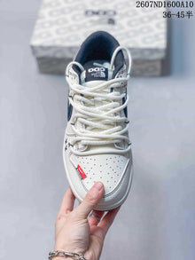 Nike SB Dunk Low White Navy Sneakers 2607ND1600A10
