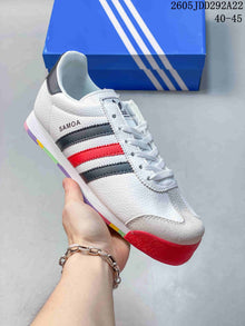 adidas Originals Samoa Sneakers White Black Red 675033