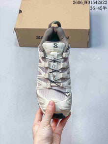 Salomon XA Pro 3D Trail Sneakers in Cream and Gray
