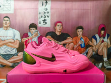 Nike Pink Basketball Sneakers with Metallic Gold Accents
