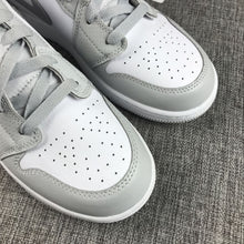 Jordan Air Jordan 1 Mid GS White Silver Sneakers