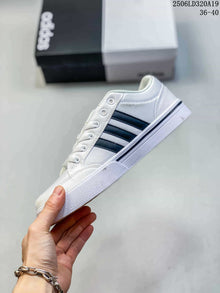 Adidas GVP Canvas Str Low-Top Sneakers, White and Black