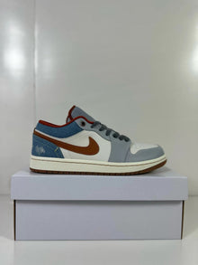 Jordan Air Jordan 1 Low Sneakers Blue Gray and Brown FZ5045-019