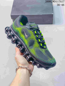 Nike Air Liquid Max Running Sneakers, Charcoal and Volt
