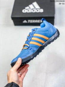 adidas Daroga Plus Canvas Shoes Blue Hiking Sneakers