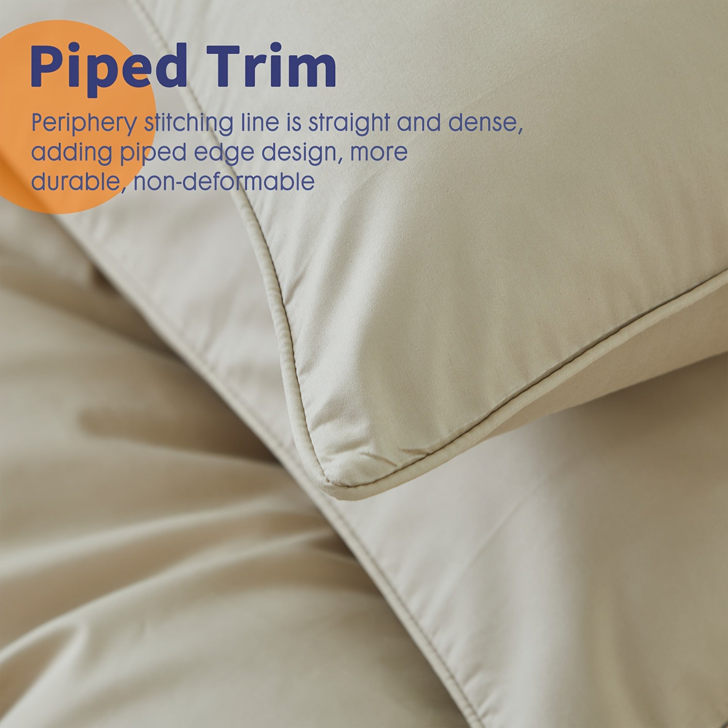 3pcs 100% Polyester Fitted Sheet Set, (1*Fitted Sheet + 2*Pillowcases, Without Core), Deep Pocket Up to 18\