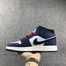 Jordan Air 1 Mid SE GS Sneakers White Black Purple