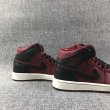 Jordan Air Jordan 1 Mid Sneakers Burgundy Black White