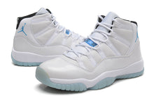 Jordan Air Jordan 11 Retro High-Top Sneakers White and Blue