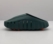 Nike Dark Green Slides with Orange Sole Details