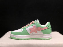 BAPE Bape Sta Low-Top Sneakers Mint Green and Pink