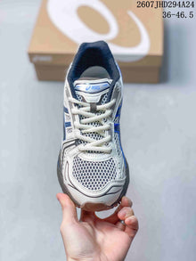 ASICS Gel-Kayano 14 White Blue Gray Sneakers