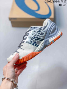 ASICS GEL-RESOLUTION 5 Tennis Shoes White Grey Orange