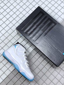 Jordan 11 Legend Blue Sneakers White Blue 378037-117