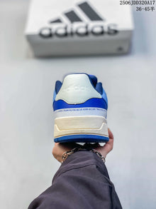 adidas Entrap White and Royal Blue Retro Sneakers