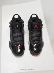 Jordan 6 Rings Sneakers Black Red
