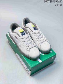 PUMA BMW MMS Suede XL Sneakers White and Gray 2607JDD293A13