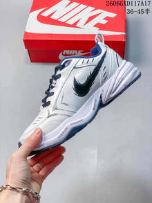 Nike Air Monarch IV DIY Custom Sneakers White Blue 415445-102