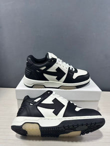 Off-White Out Of Office Low-Top Sneakers Black White OMAI89C99
