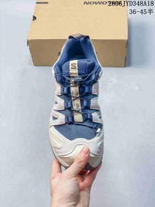 Salomon XT-3D Trail Running Shoes in Blue and Off-White
