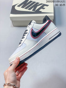 Nike Air Force 1 ’07 Low Sneakers White Navy Red