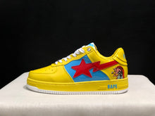 BAPE Bapesta Low-Top Sneakers Yellow Blue Red