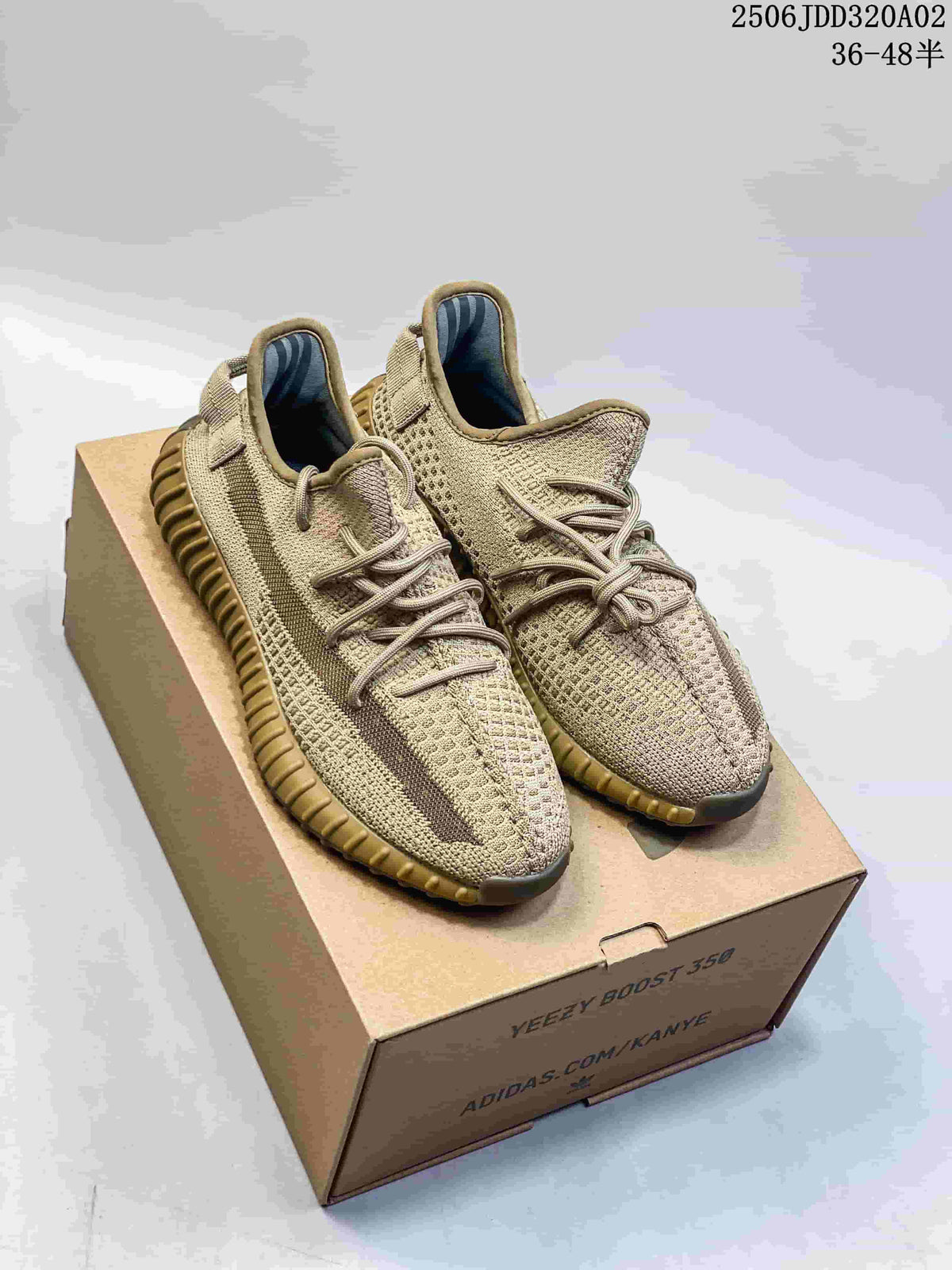 Adidas Yeezy Boost 350 Beige Knit Sneakers 2506JDD320A02