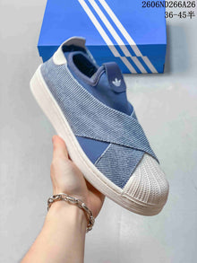 adidas Originals Superstar 2 Blue Slip-On Sneakers