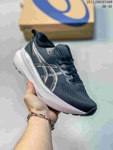 ASICS Running Shoes in Dark Gray and White