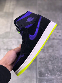 Air Jordan 1 Zoom Air CMFT Lemon Venom Plum Purple Sneakers