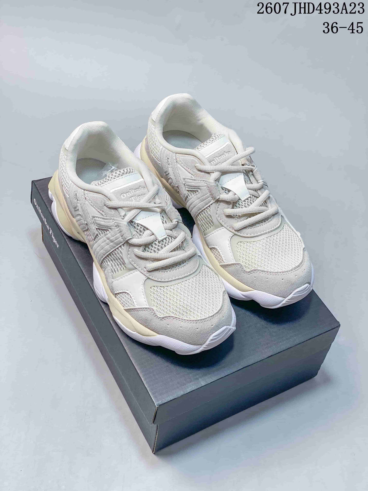 Onitsuka Tiger TIGRUN Retro Sneakers White Gray JHD493A23