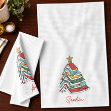 A Wonderful Holiday Season For The Book Lover Christmas Tree Lights - Personalized Kitchen Towel - BLV118_TOWL