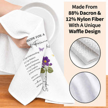 Recipe For A Special Friendship With Personalized Birth Month Flower - Personalized Kitchen Towel - BST712_TOWL