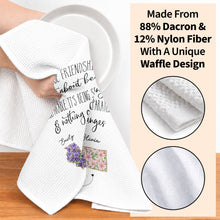 True Friendship Isn't About Being Inseparable With Custom State Art Flowers - Personalized Kitchen Towel - BST715_TOWL