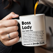 Boss Lady Remarkable Leader Coffee Mug - Personalized Custom Coffee Mug - COL045_MG