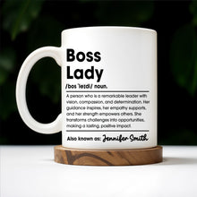 Boss Lady Remarkable Leader Coffee Mug - Personalized Custom Coffee Mug - COL045_MG