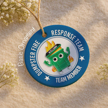 Dumpster Fire Response Team Team Leader Ornament - Personalized Custom Ceramic Ornament With Round Shape - COL053_RCE