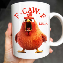 F-CAW-F Rooster Custom Coffee Mug - Personalized Custom Coffee Mug - COL096_MG