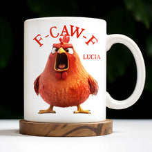 F-CAW-F Rooster Custom Coffee Mug - Personalized Custom Coffee Mug - COL096_MG