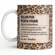 Cluster F❤️ck Fixer Leopard Print Mug - Personalized Custom Coffee Mug - COL130_MG