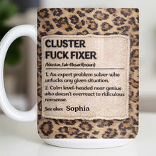 Cluster F❤️ck Fixer Leopard Print Mug - Personalized Custom Coffee Mug - COL130_MG