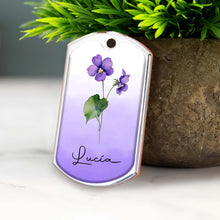 Bloom Where You Are Planted Floral Design - Personalized Custom Keychain - CP001_KCH