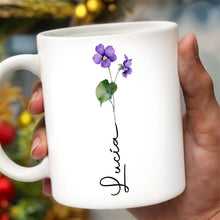 Celebrate Everyday Moments Violet Flowers Touch - Personalized Custom Coffee Mug - CPL020_MG
