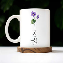 Celebrate Everyday Moments Violet Flowers Touch - Personalized Custom Coffee Mug - CPL020_MG