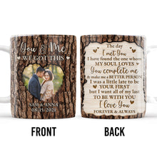 You & Me We Got This Tree Bark Heart Design - Personalized Custom Coffee Mug - CPL151_MG