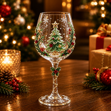 🎨 Deluxe 3D Sculpted Christmas Wine Glass Set (6-Piece) — Luxury Gift Box