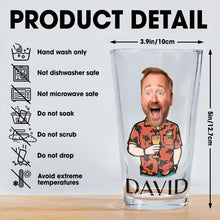 Retirement Weekly Schedule, Monday Do Tuesday Whatever - Personalized Custom Beer Glass - DAD075_BRG