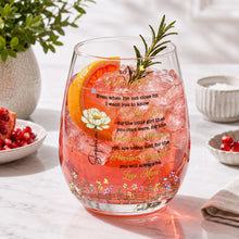 To My Daughter Even When I'm Not Close By Birth Month Flower - Personalized Stemless Wine Glass - DAU612_WIGL