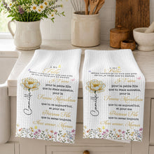 À Ma Fille Birth Month Flower And Butterflies For Daughter - Personalized Kitchen Towel - DAU667_TOWL